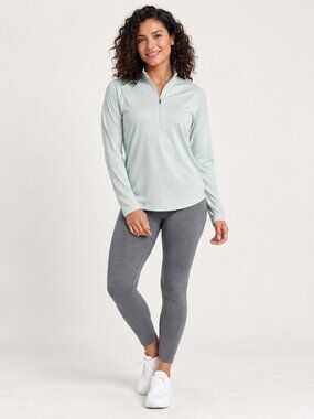 Etonic Women M Mint Green Quarter Zip NWT Golf Tennis Performance Pullover
